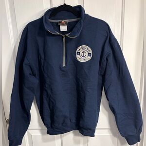 Navy Quarter-Zip Pullover